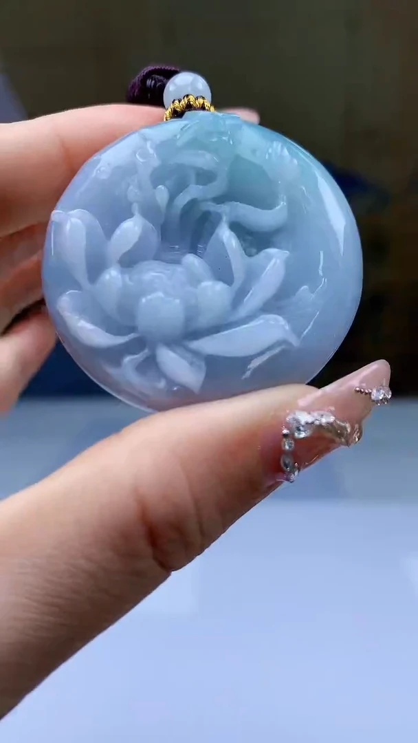 【闪购商品】定制翡翠未镶嵌4902ty-毛货挂件46