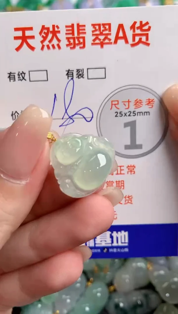 翡翠18K金镶嵌颈饰1034350332