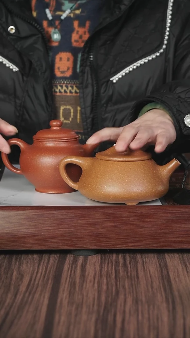 【闪购商品】紫砂茶壶沉香段  景舟石瓢+xj红降坡掇只