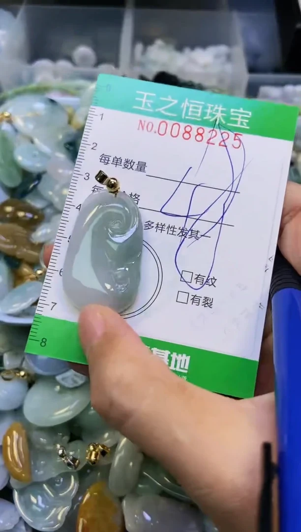 翡翠未镶嵌颈饰闪购0088225