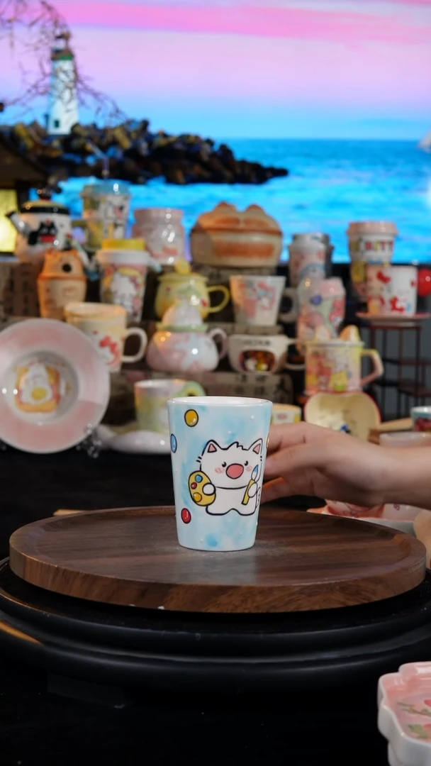陶瓷便携款手工手绘景德镇陶瓷