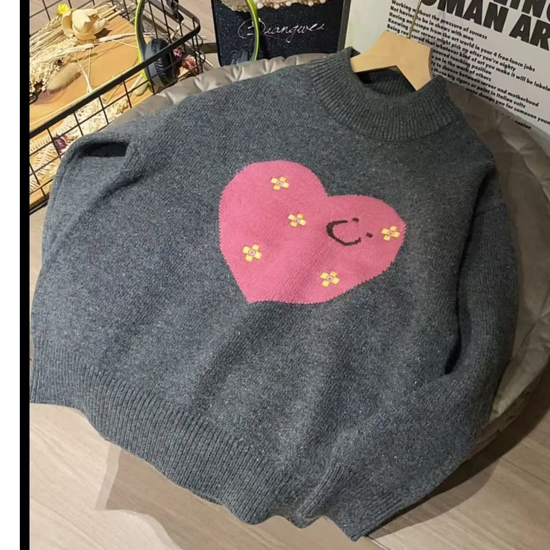509152 秋款新款韩版洋气儿童舒适百搭春秋针织时尚毛衣