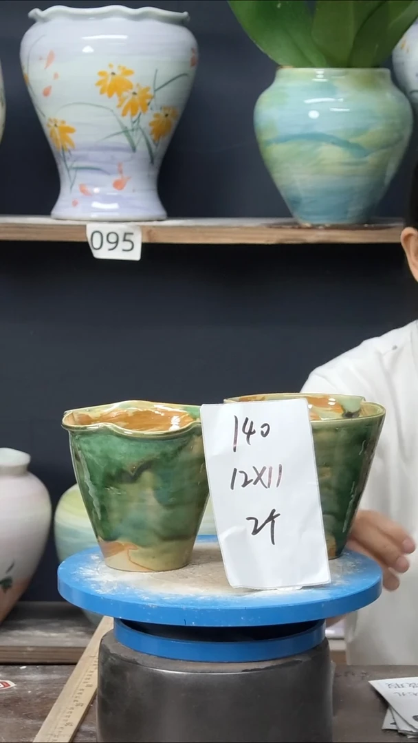 景德镇花盆默认微瑕140