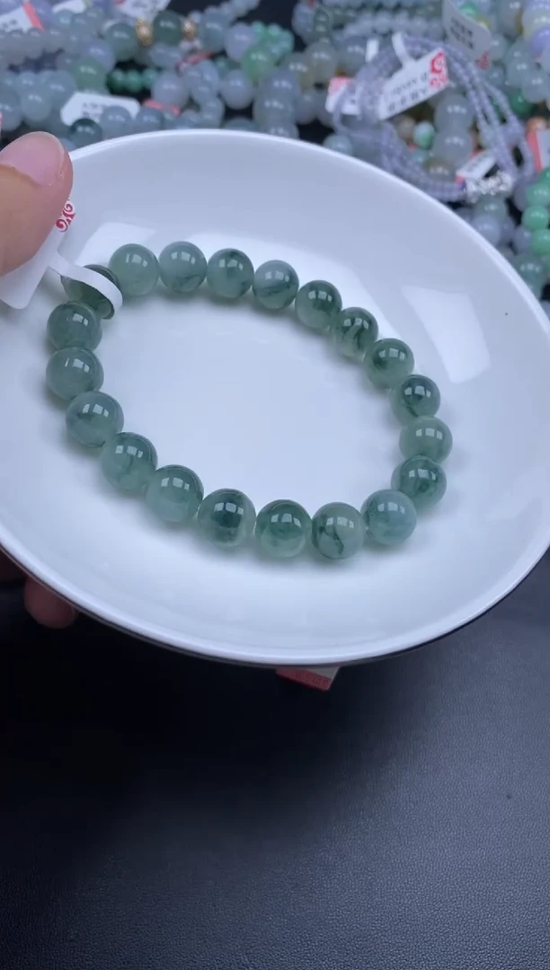 未镶嵌1定制翡翠Q*贞城散珠批发DIY编制