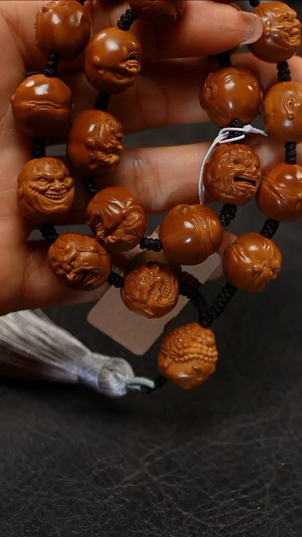 橄榄核手串/手链九林核雕文玩作品