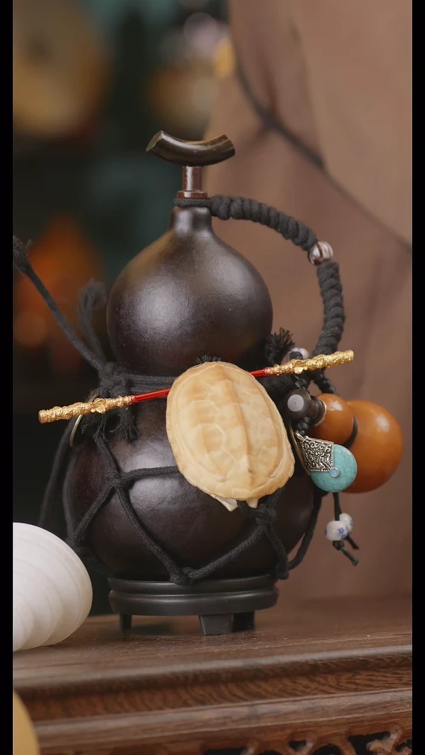 【闪购商品】239号精品天然大漆工艺防渗内胆酒葫芦~