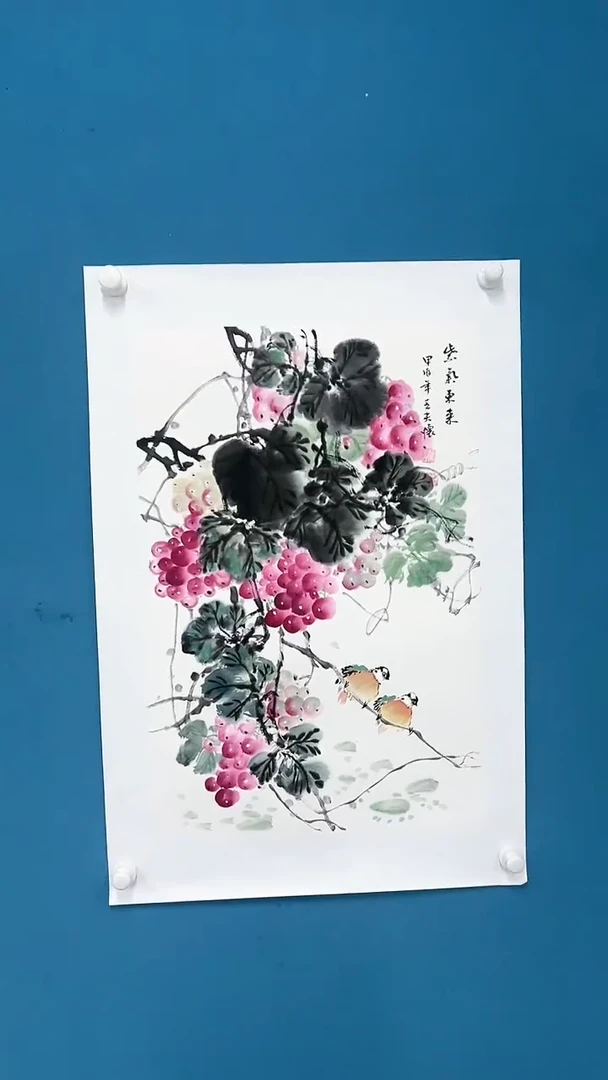 【闪购商品】国画2.4-国检-王夫怀-四尺三开20