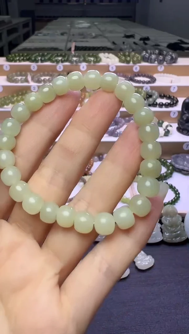 未镶嵌手串和田玉70号链接卡8mm少包容