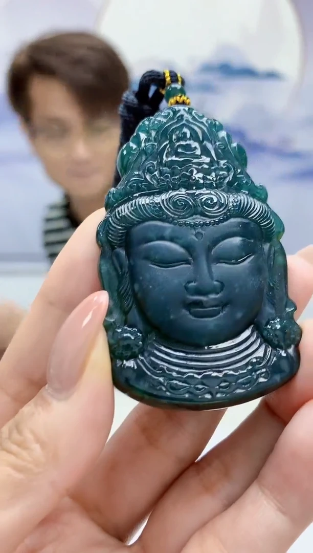 定制翡翠未镶嵌5159MM-毛货挂件28