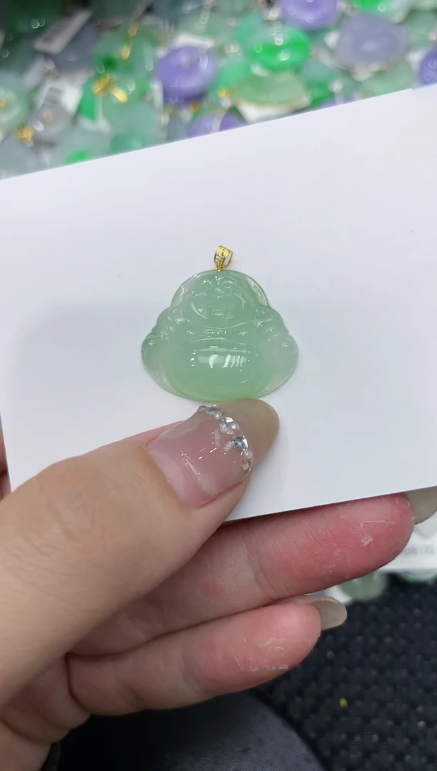 【闪购商品】翡翠颈饰18K金镶嵌222222222