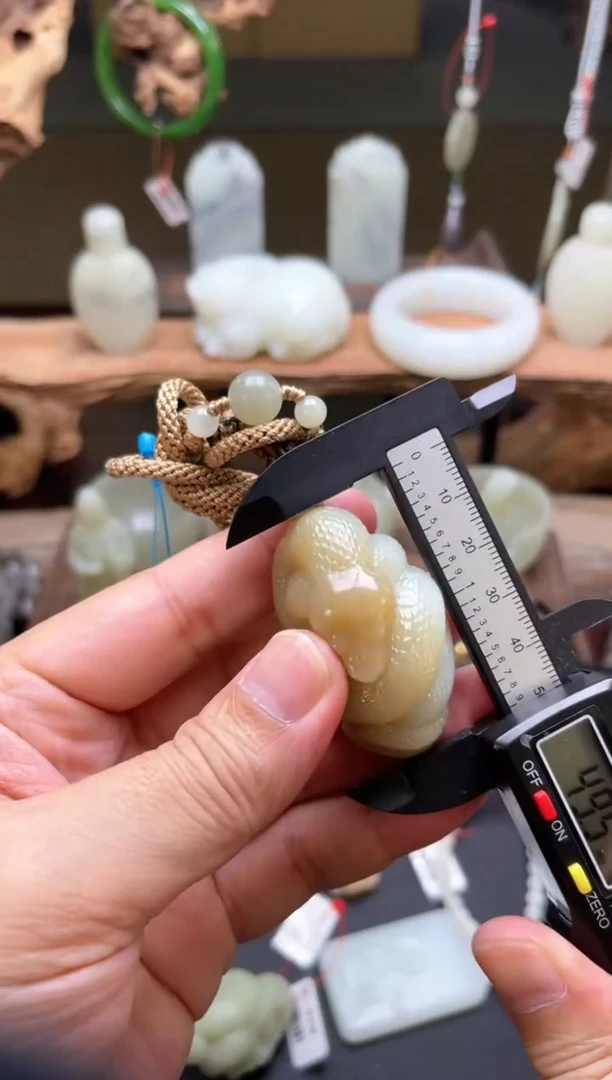 【闪购商品】和田玉吊坠未镶嵌且末迪克兰带糖 蛇 9007611