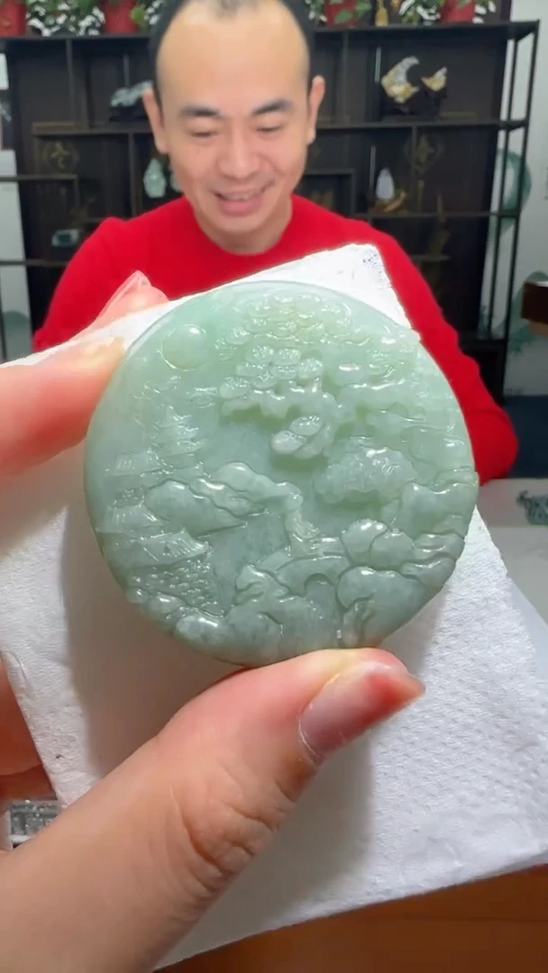 【闪购商品】翡翠颈饰未镶嵌天然翡翠A货吊坠