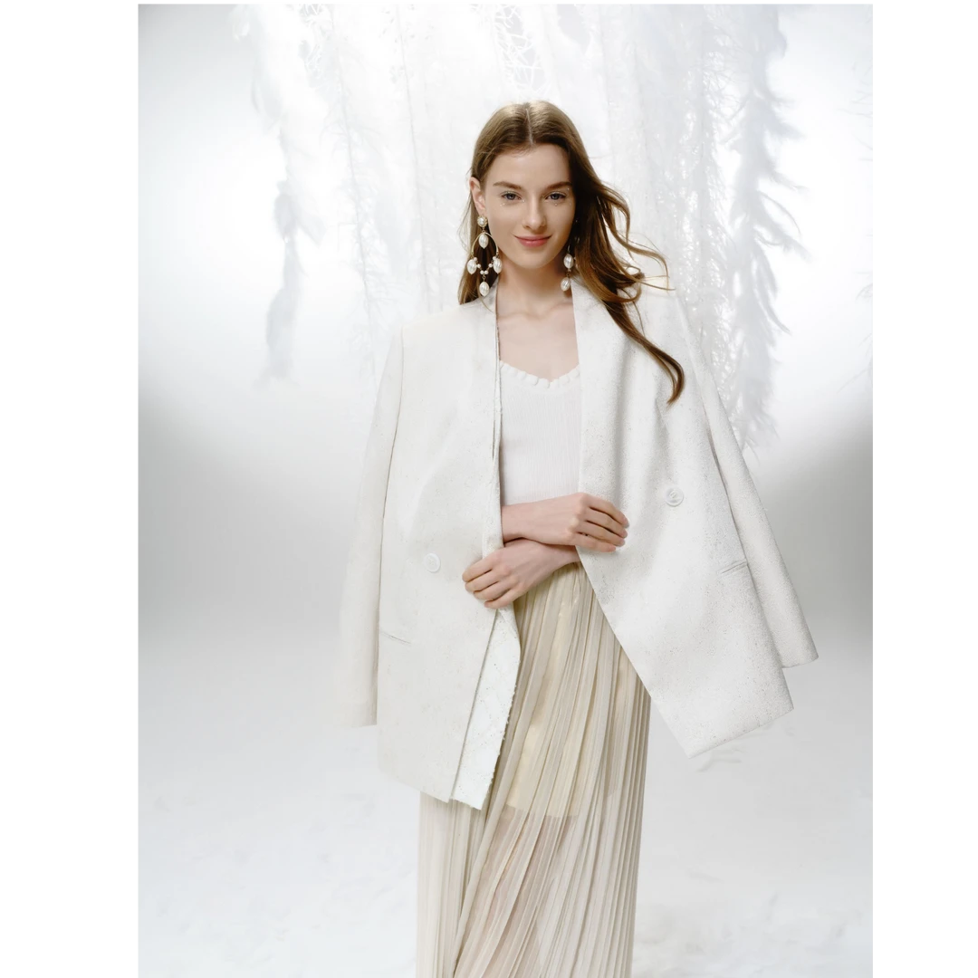 limil/丽米儿新款设计款上衣年会气质百搭复古西装外套女9400299