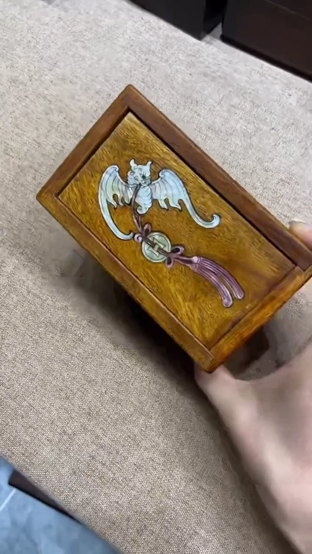 木福在眼前螺钿小机关盒