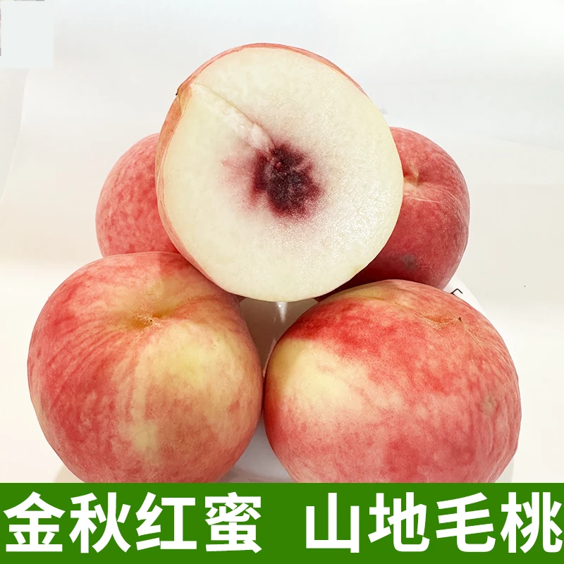山东金秋红蜜山地毛桃秋季鲜桃子现摘水果酸甜口顺丰京东发货