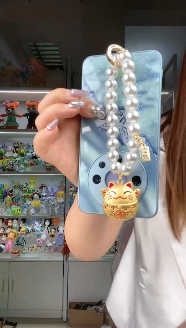 玻璃3102小财迷手机链材料包1套长款