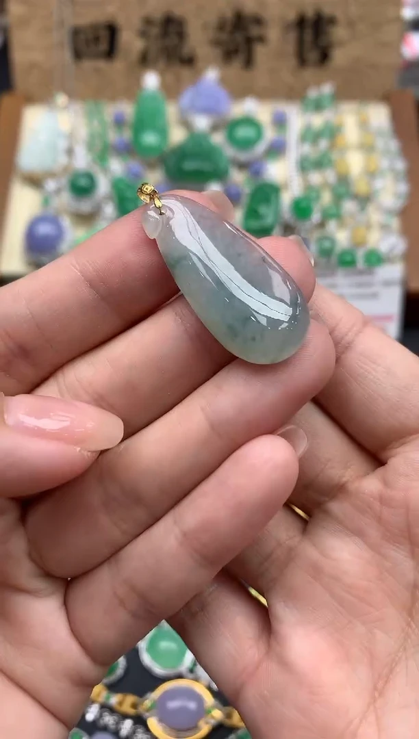 【闪购商品】翡翠颈饰18K金镶嵌142-中国好珍宝