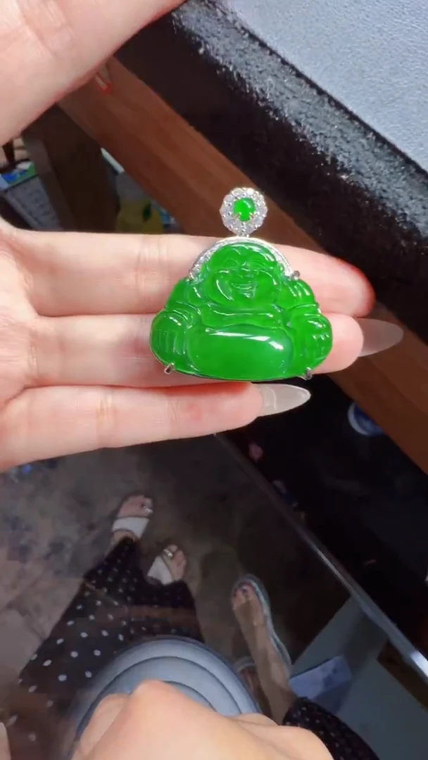 未镶嵌定制翡翠翡翠A货有轻微色差属于正常现象，佛公多样性发货1