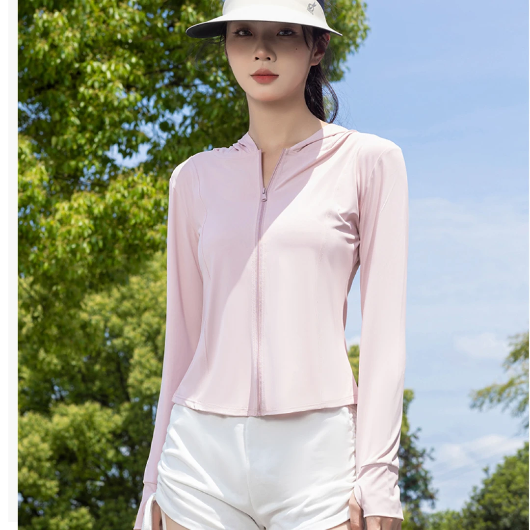 夏季修身显瘦款女士防晒衣防紫外线透气外套女款长袖户外薄款遮阳