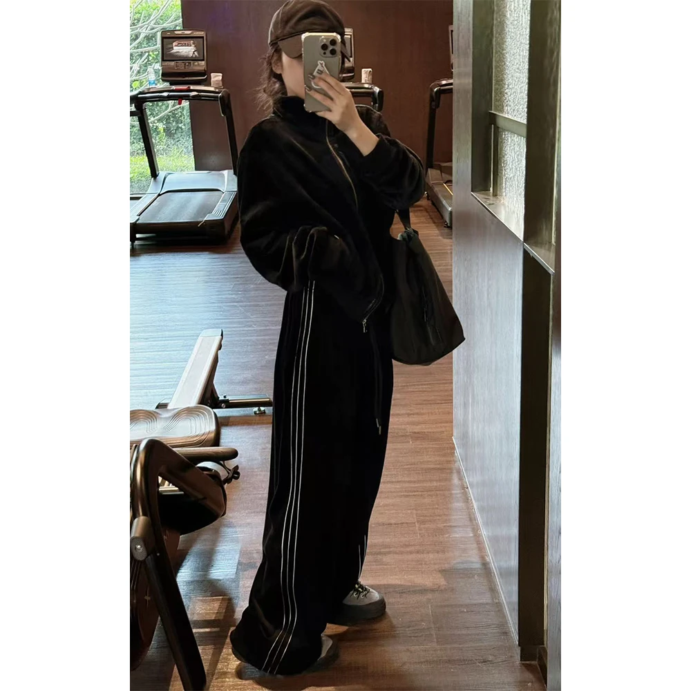 LA CALLA双面绒拼皮外套OY-WV8011