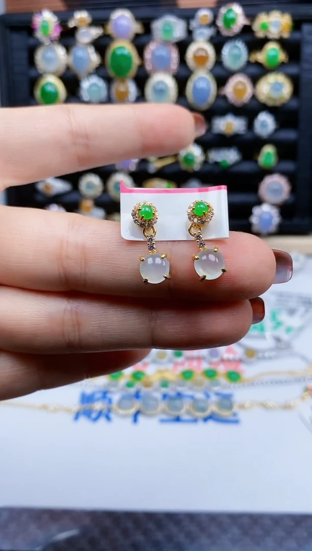 银S925镶嵌戒指翡翠76