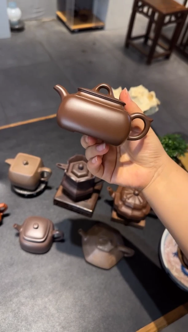 茶壶紫砂靖*长四方 紫砂壶