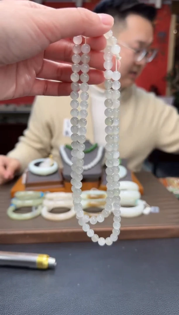 【闪购商品】和田玉颈饰未镶嵌多宝108颗多圈卡7