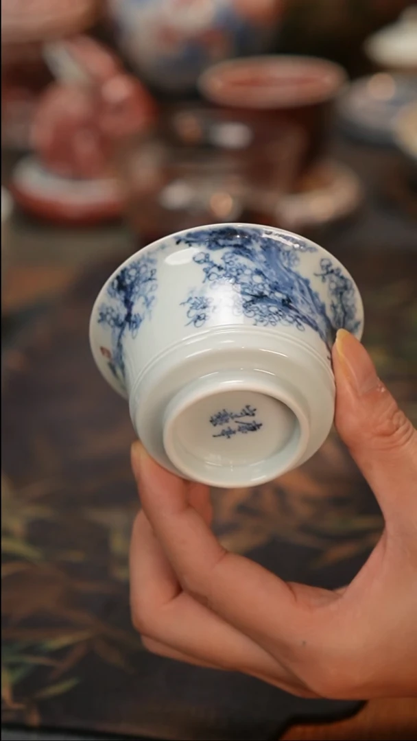 康亭守艺鳜鱼戏梅马蹄杯