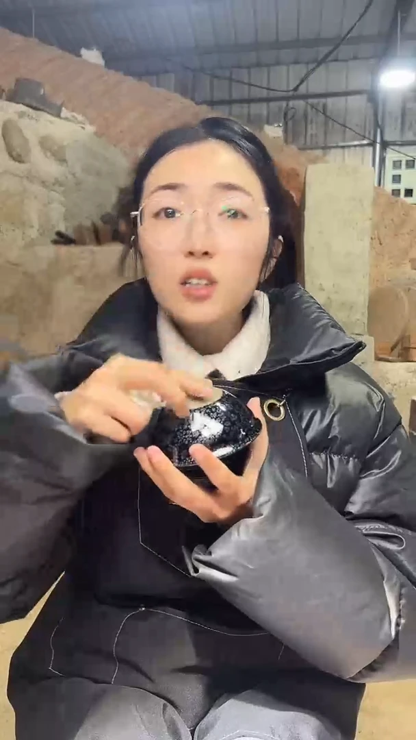 【闪购商品】茶盏名家叶优萍建盏（带证书礼盒）7