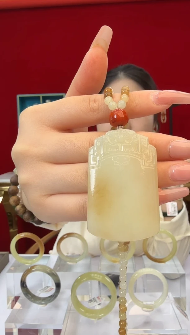 项链未镶嵌和田玉闪购攻防兼备平安牌