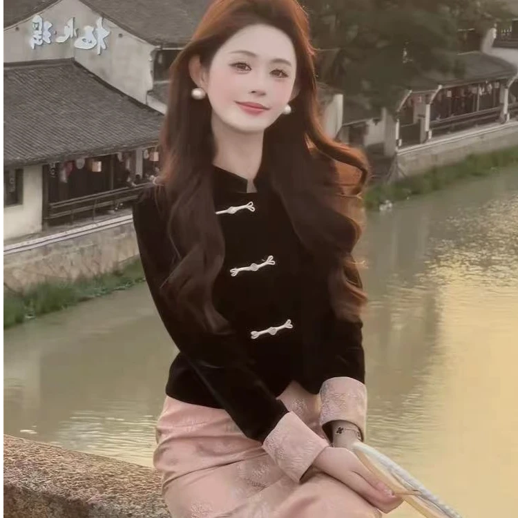 新中式国风套装订婚裙子女装穿搭参加婚礼妈妈装22858