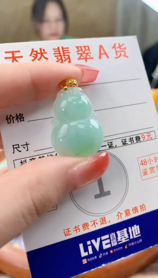 颈饰未镶嵌翡翠天然A货翡翠挂件