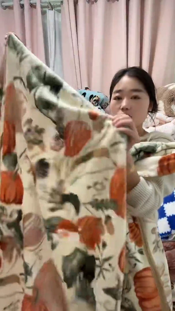 聚酯纤维1.8-2包边-南瓜-云貂绒