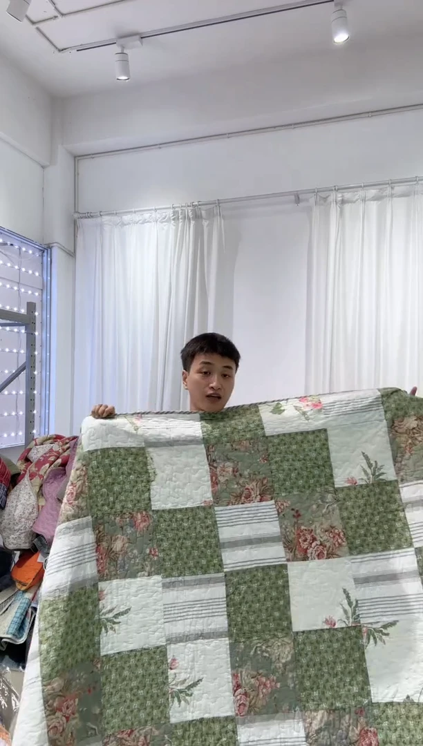 棉220*240纯棉百福被床盖38号微瑕