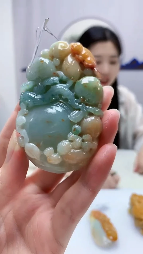 定制翡翠未镶嵌0405zm-毛货挂件84