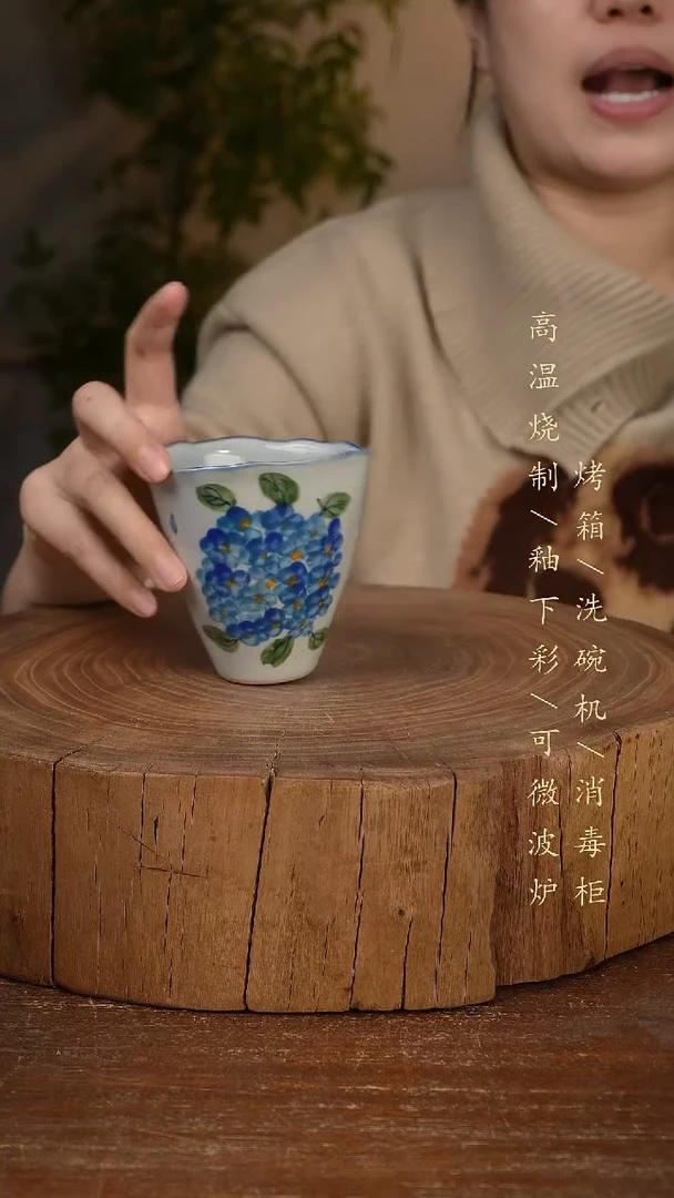 碗瓷景德镇手工手绘高温瓷釉下彩