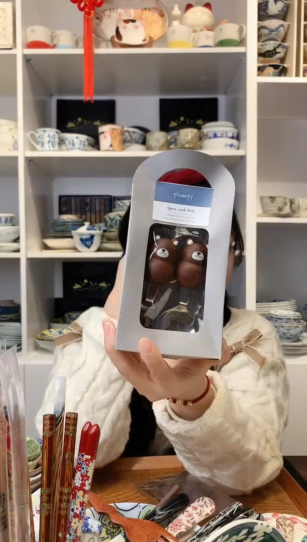 【闪购商品】耐热玻璃小熊叉勺