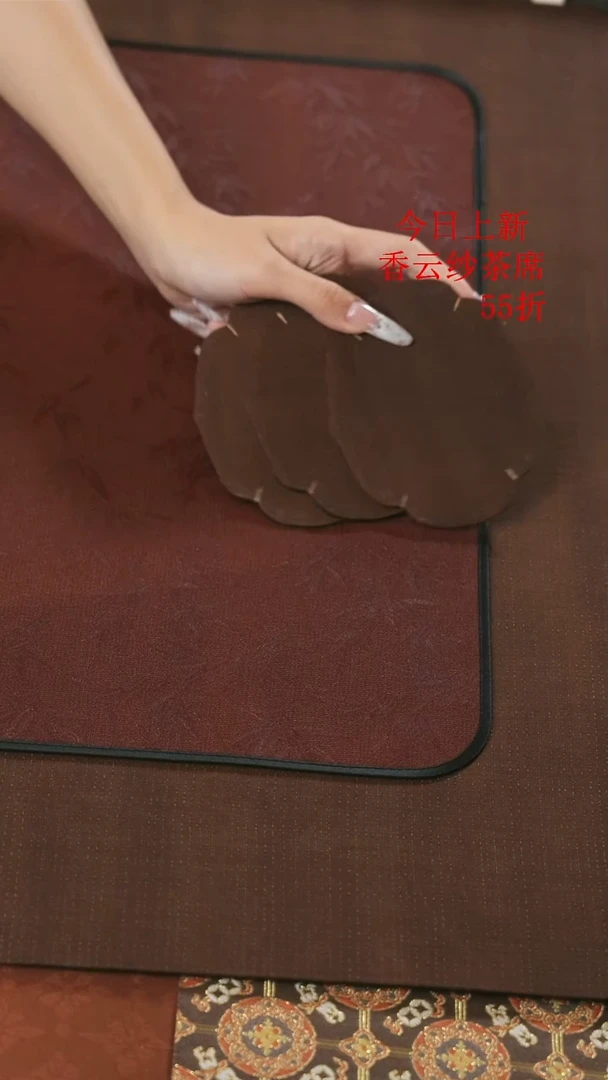 莲花杯垫3片········