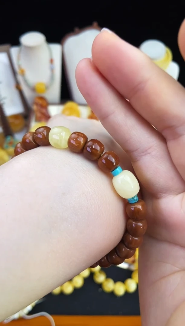 琥珀未镶嵌珠宝奇石柒月