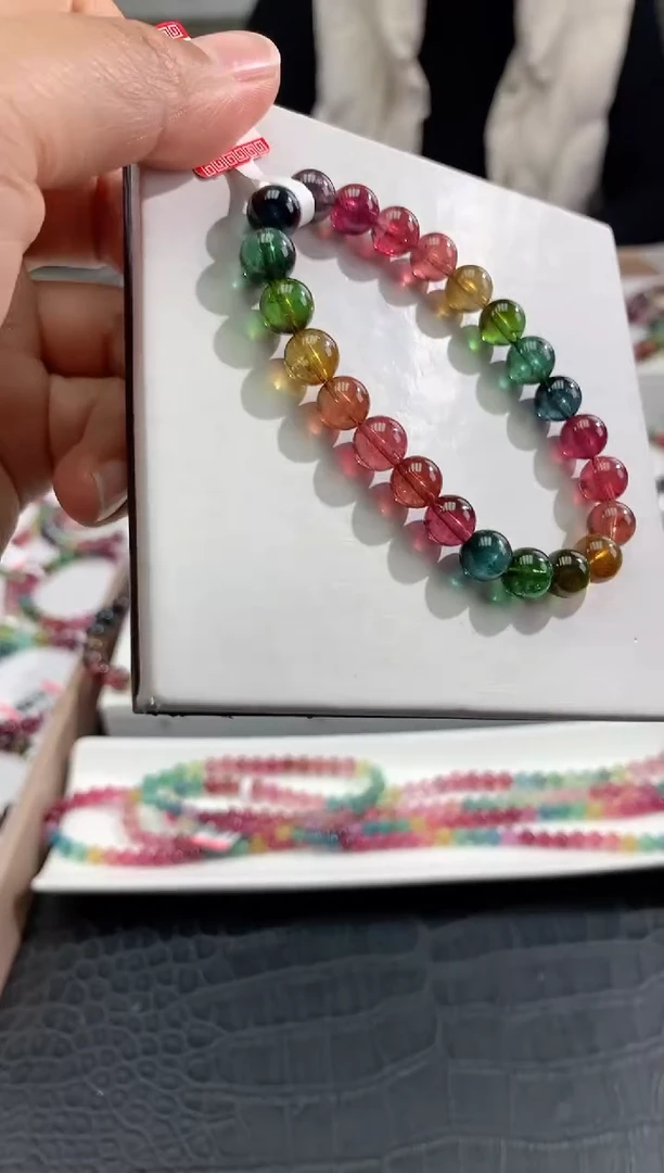 【闪购商品】碧玺手串未镶嵌多样性发一条