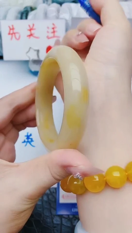 未镶嵌手镯石英质玉Z209+63-64