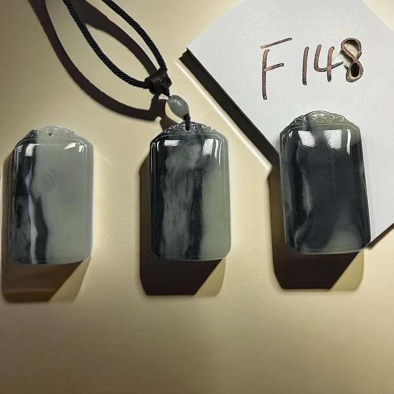 f148【徐会长推荐】气质款青花平安无事牌-多样性发货其中发一