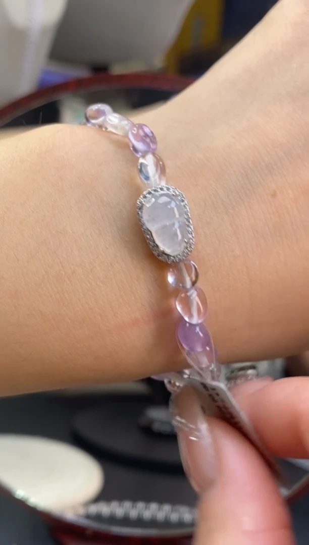 颈饰银S925镶嵌翡翠净货15830