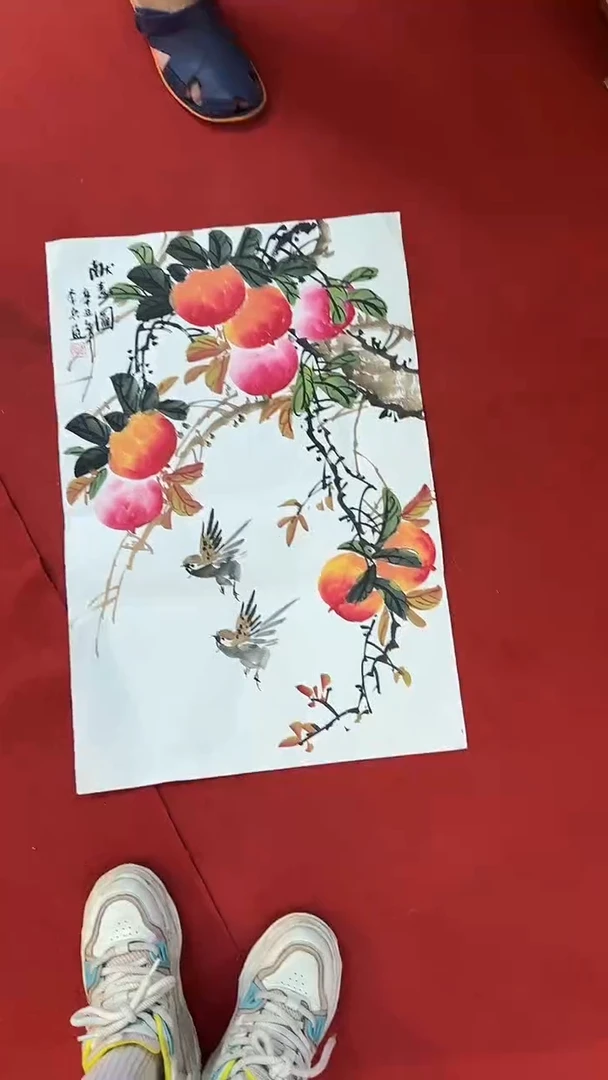 国画国画字画小姐姐真好看