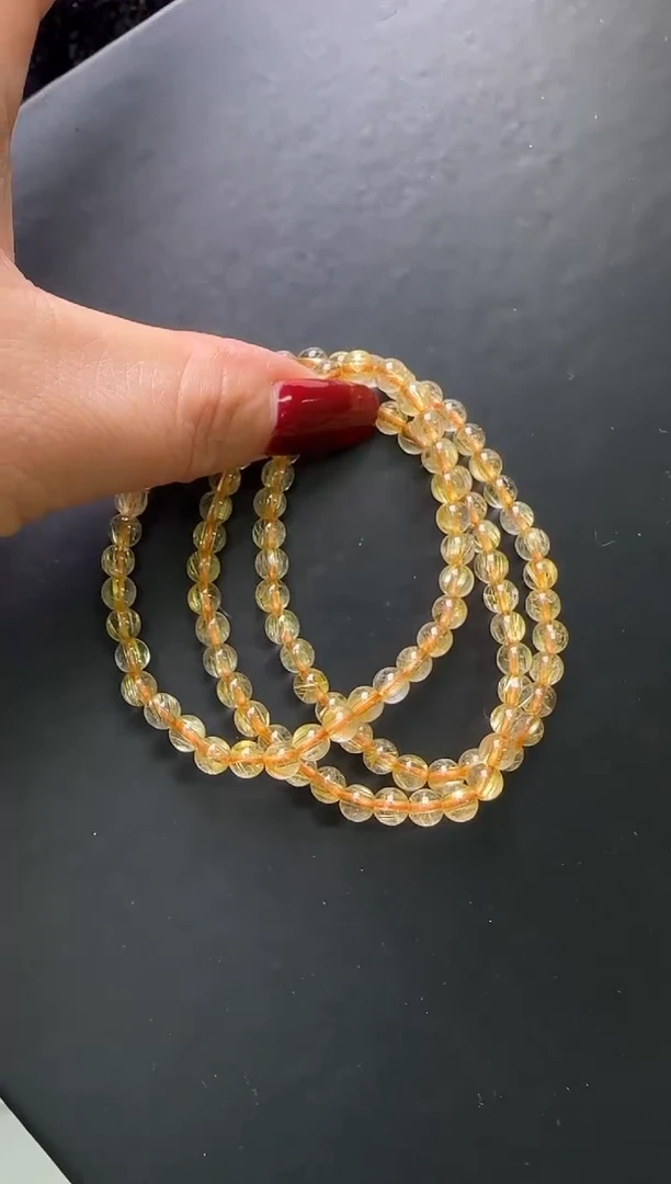 【闪购商品】水晶手串未镶嵌钛晶多圈手串5m+ M24113