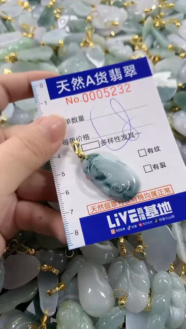 颈饰未镶嵌翡翠天然A货翡翠