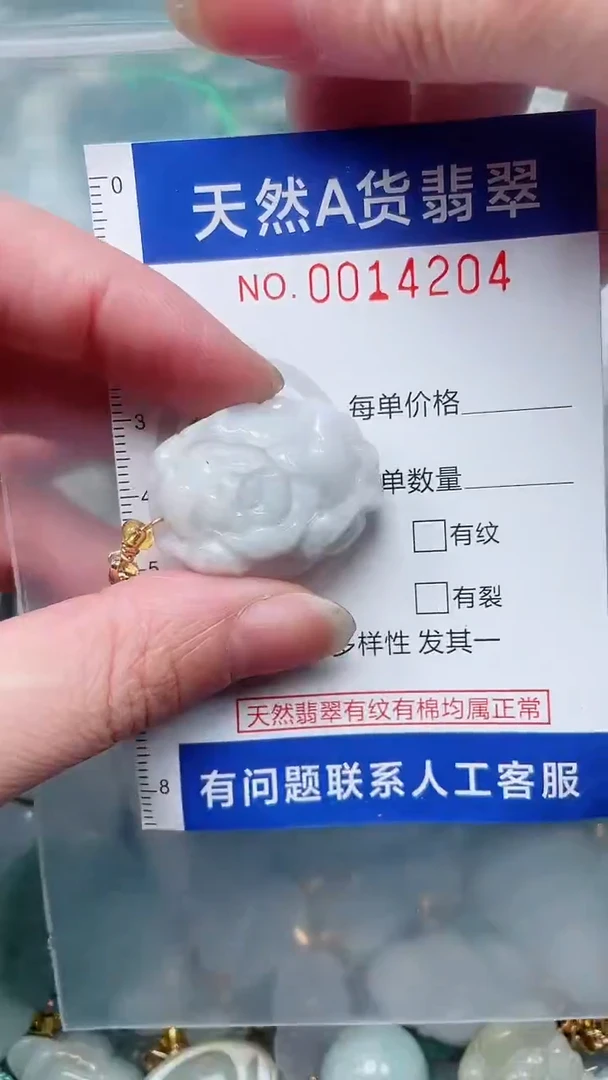 翡翠未镶嵌吊坠(赠链)1