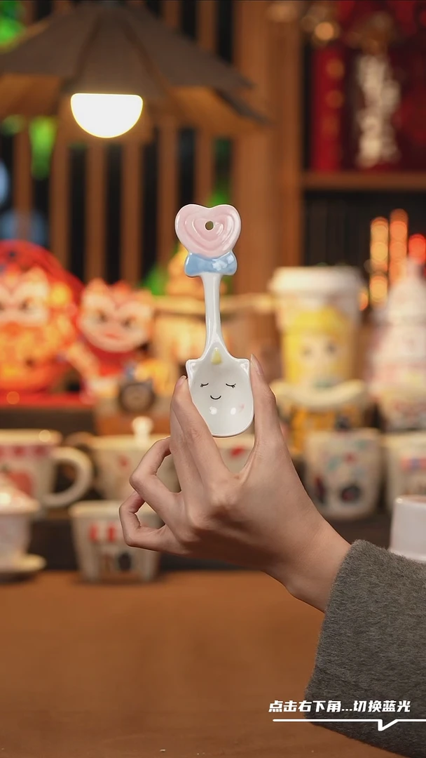 【闪购商品】摆件F072创意手绘陶瓷水杯