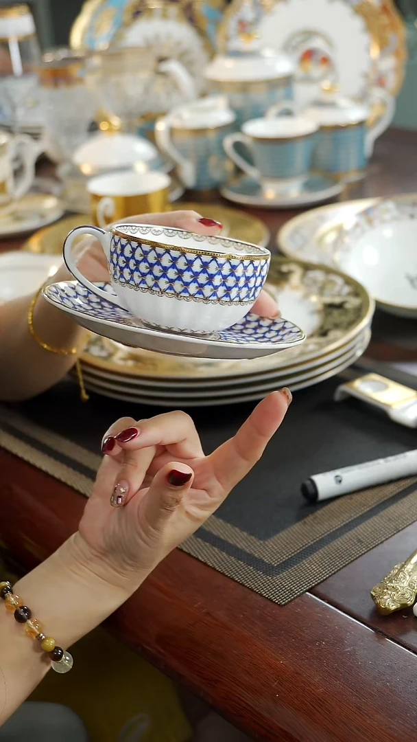 瓷片咖啡杯碟 骨瓷