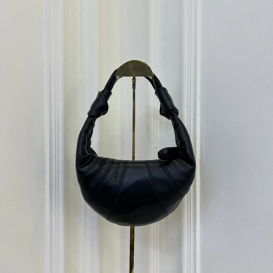 时尚轻奢32R12黑咖色手提腋下包包